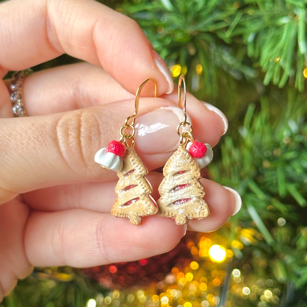 Tree tart earrings