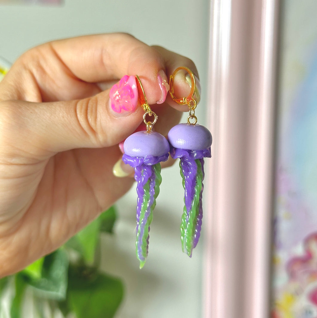 Jelly fish earrings