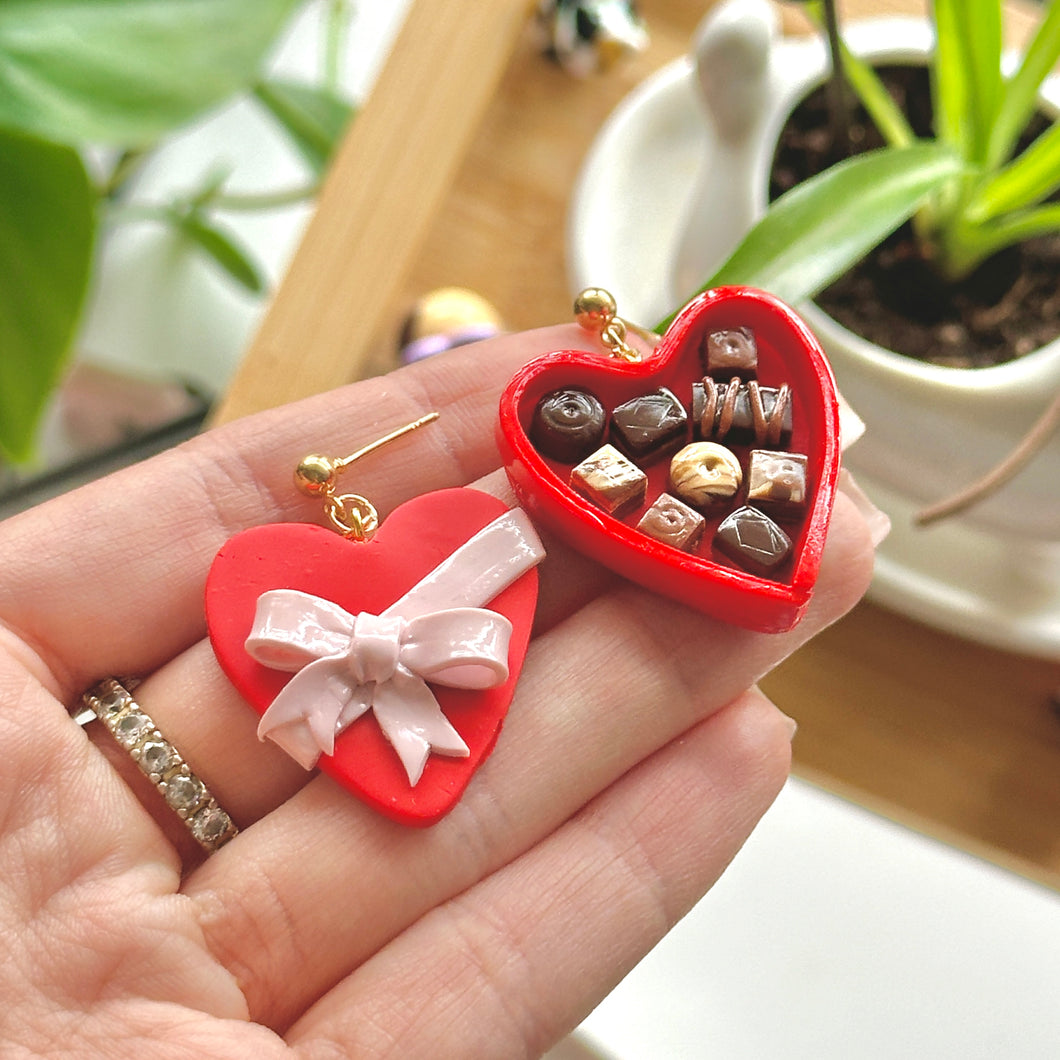 Chocolate box earrings