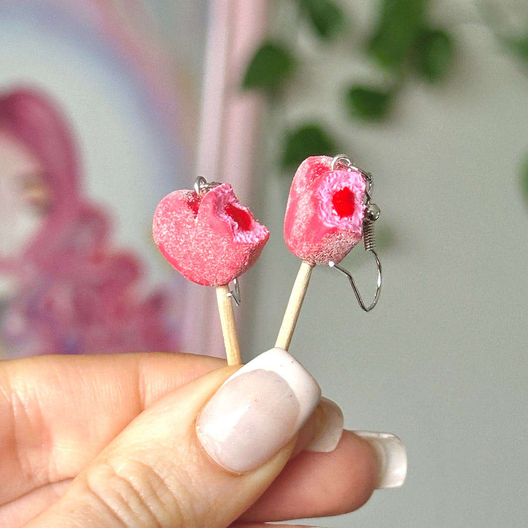 Marshmallow pop earrings