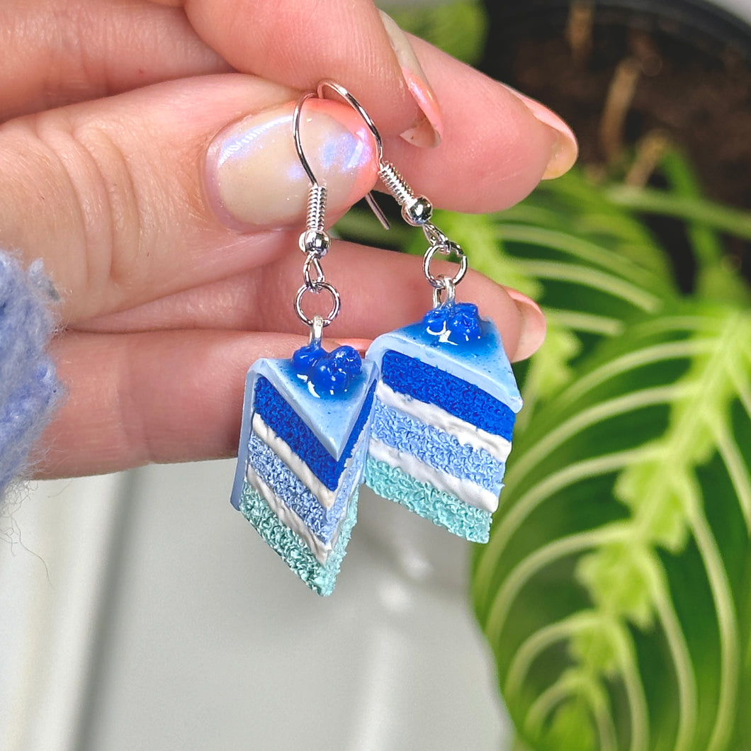 Blueberry cake earrings