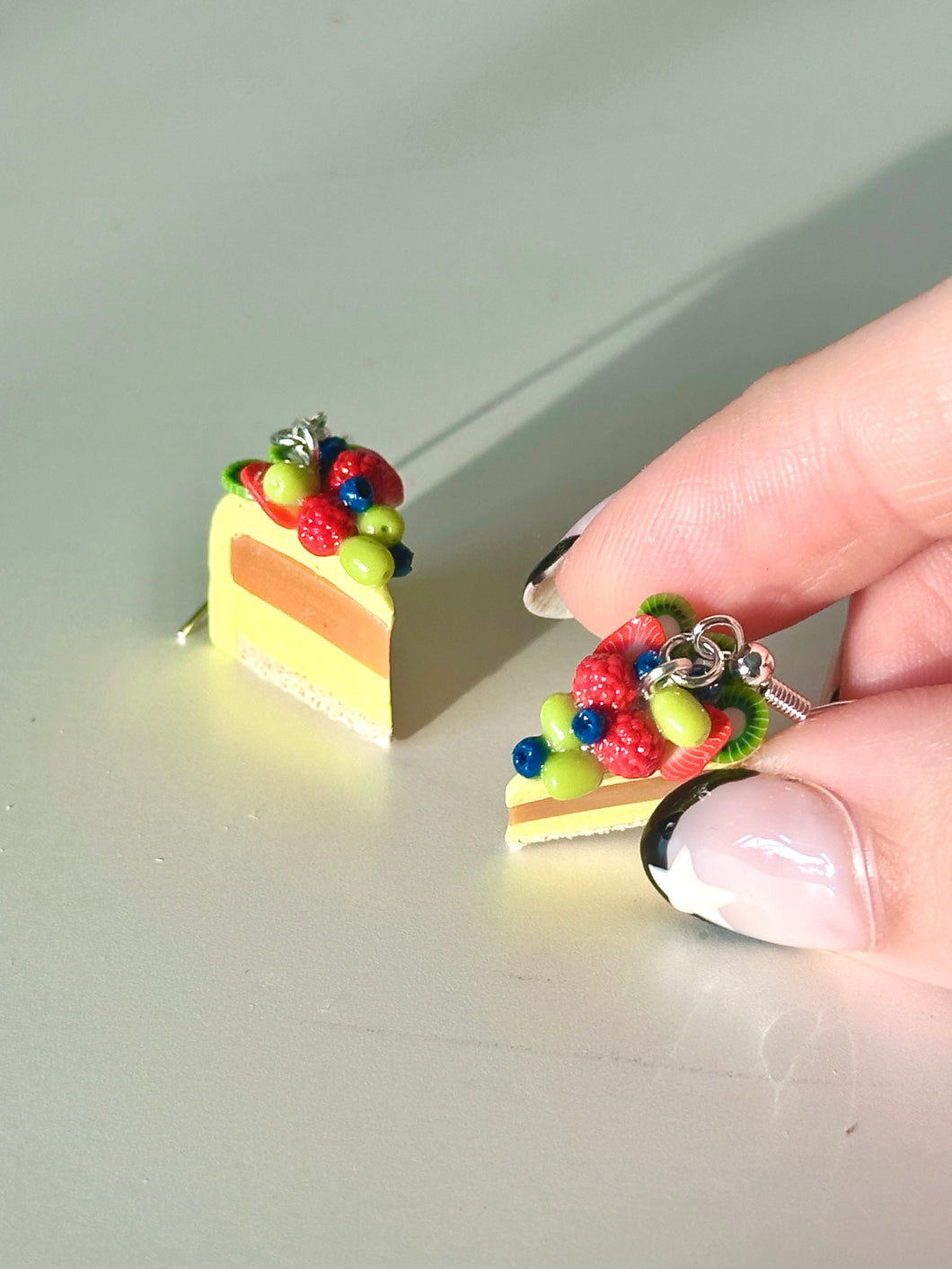 Fruit cake earrings