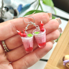 Load image into Gallery viewer, Valentine’s Day cocktail earrings
