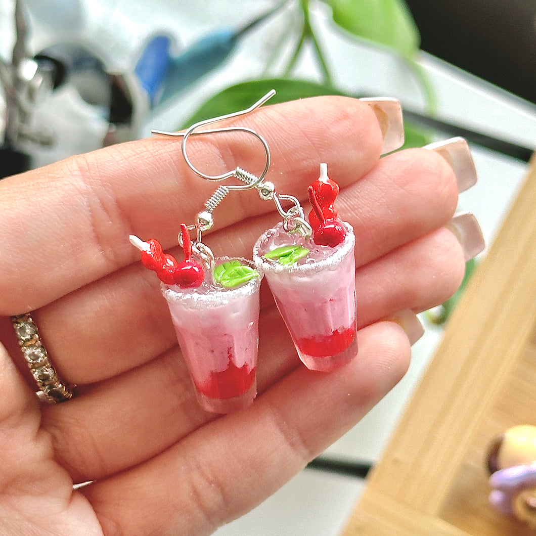 Valentine’s Day cocktail earrings