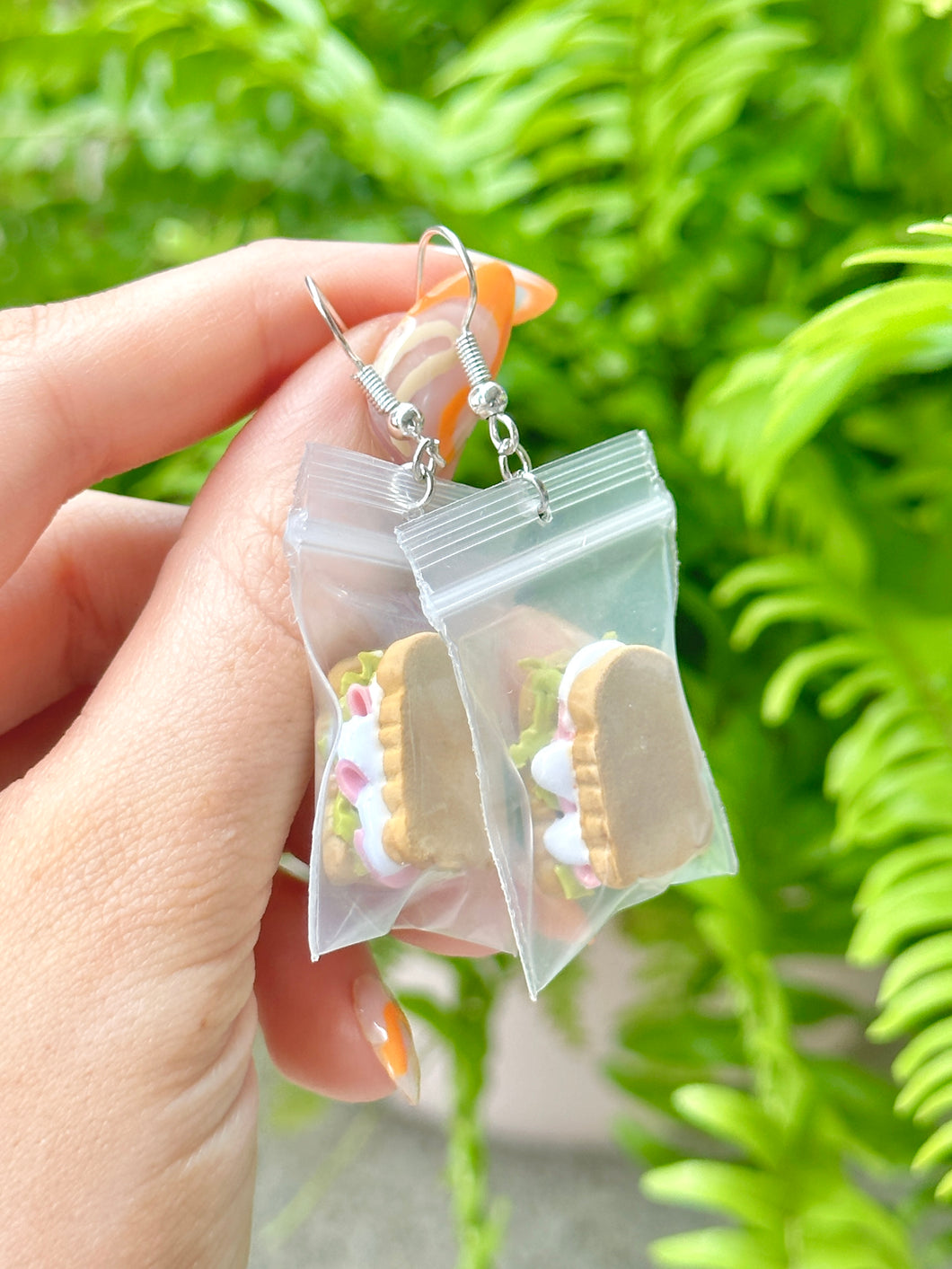 Sandwich in a Bag Earrings