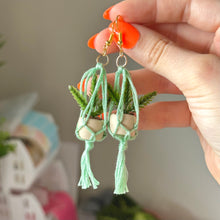 Load image into Gallery viewer, hanging plant earrings ( more colours )
