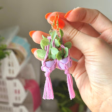 Load image into Gallery viewer, hanging plant earrings ( more colours )
