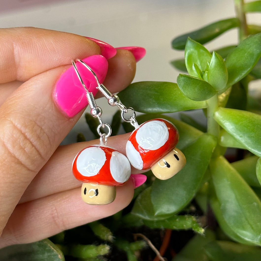 Mushroom earrings