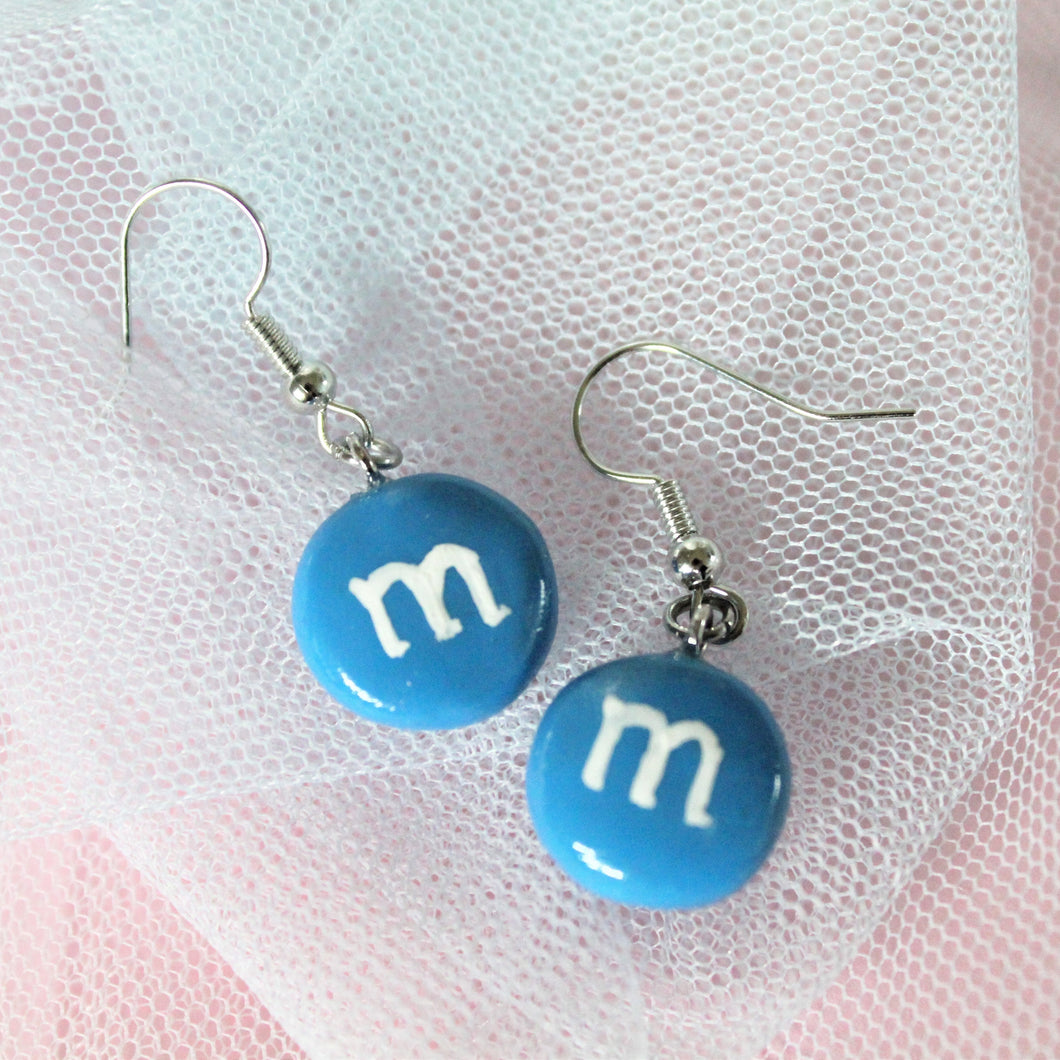 m&m earrings