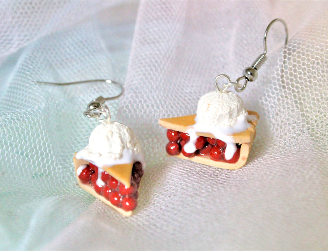 Cherry pie earrings