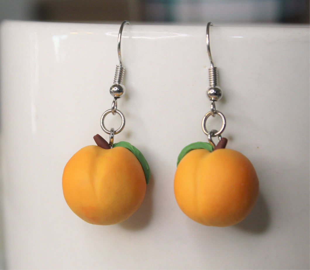 Peach earrings