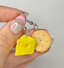 Load image into Gallery viewer, Cheese and cracker earrings
