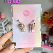 Load image into Gallery viewer, Ice coffee earrings
