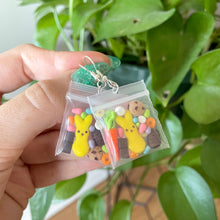 Load image into Gallery viewer, Easter candy bag earrings
