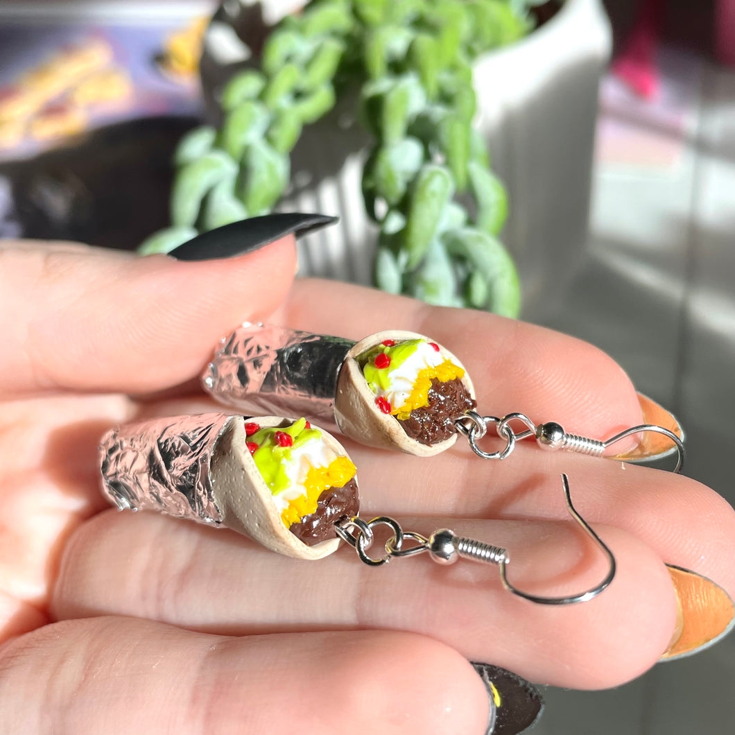 Burrito earrings