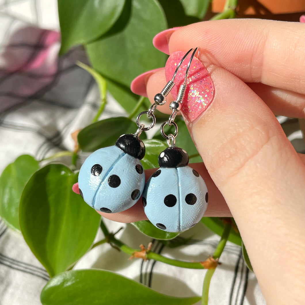 Lady bug earrings