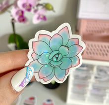 Load image into Gallery viewer, holographic succulent sticker
