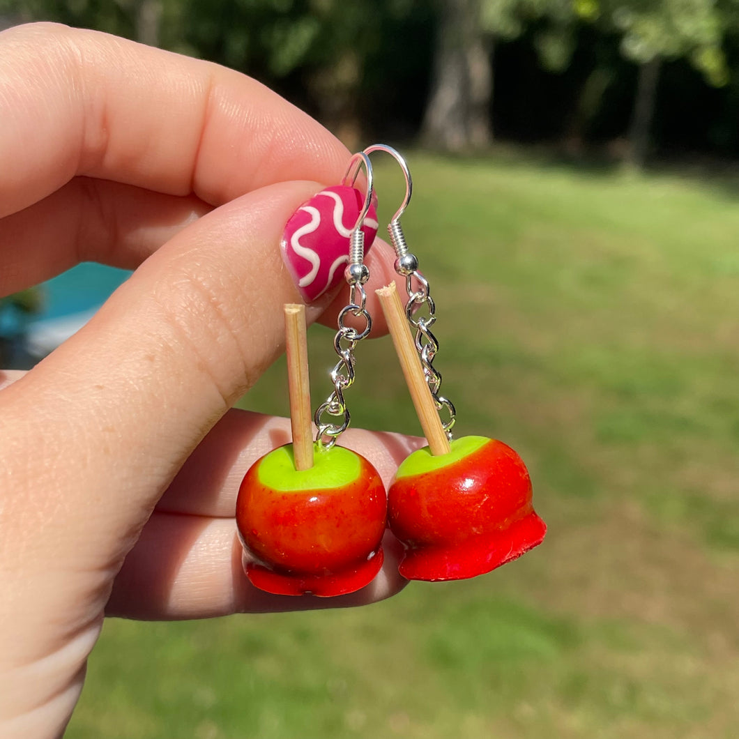 Dipped Candy apple earrings